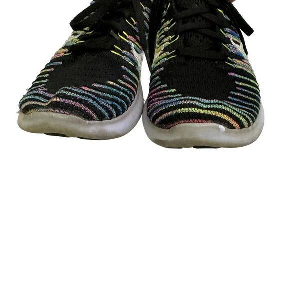 Nike Free RN Flyknit 2017 Women's Running Shoes Black Multi Color Size 8 - Picture 5 of 11